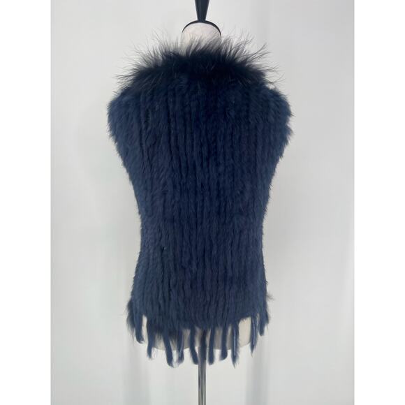 Kitschy Dolce Cabo real fur vest size XS-M - Picture 3 of 5
